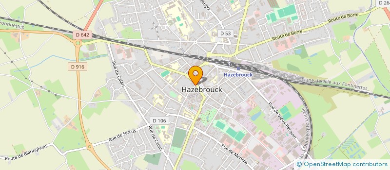 localisation de l'entreprise MONSIEUR PATRICK BOORTEEL à HAZEBROUCK