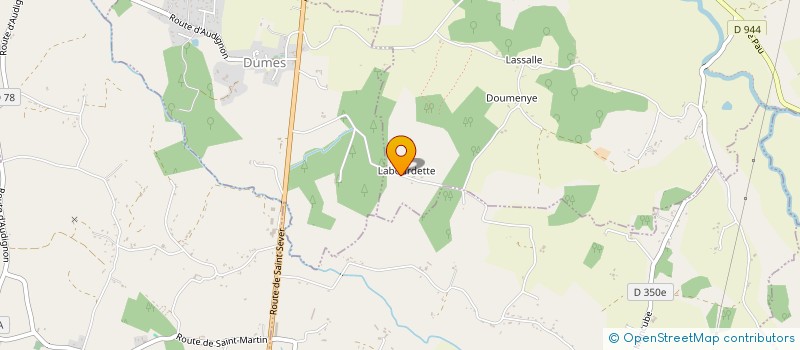 localisation de l'entreprise MONSIEUR PATRICK BORDELANNE  EYRES-MONCUBE