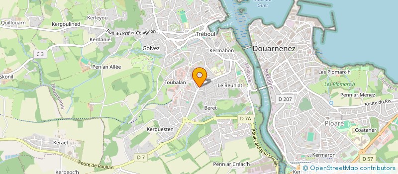 localisation de l'entreprise MONSIEUR PATRICK BOSSER à DOUARNENEZ
