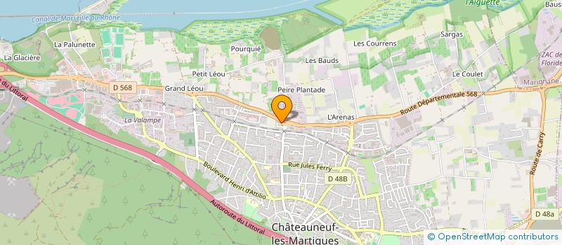 localisation de l'entreprise MONSIEUR PATRICK BOTTALICO  CHATEAUNEUF-LES-MARTIGUES