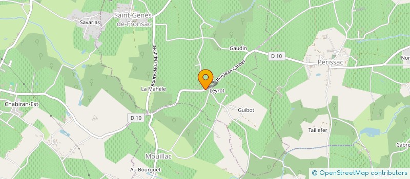 localisation de l'entreprise MONSIEUR PATRICK BOUARD  SAINT-GENES-DE-FRONSAC