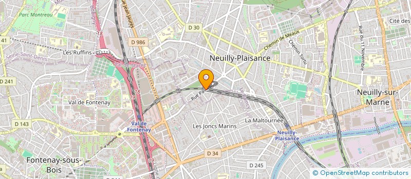 localisation de l'entreprise MONSIEUR PATRICK BOUCAUD  NEUILLY-PLAISANCE