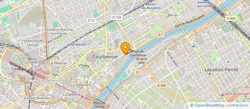 localisation de l'entreprise MONSIEUR PATRICK BOUCHACOT  COURBEVOIE