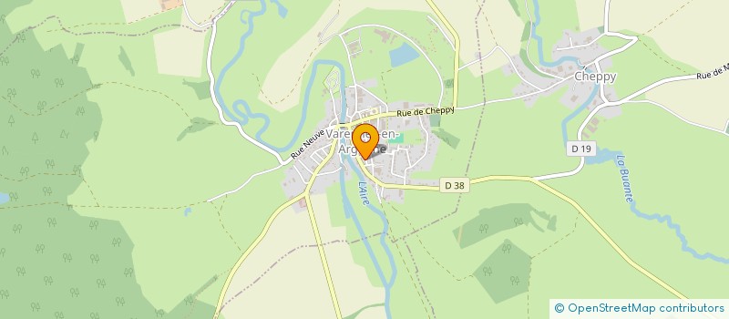 localisation de l'entreprise MONSIEUR PATRICK BOUCHAUD à VARENNES-EN-ARGONNE