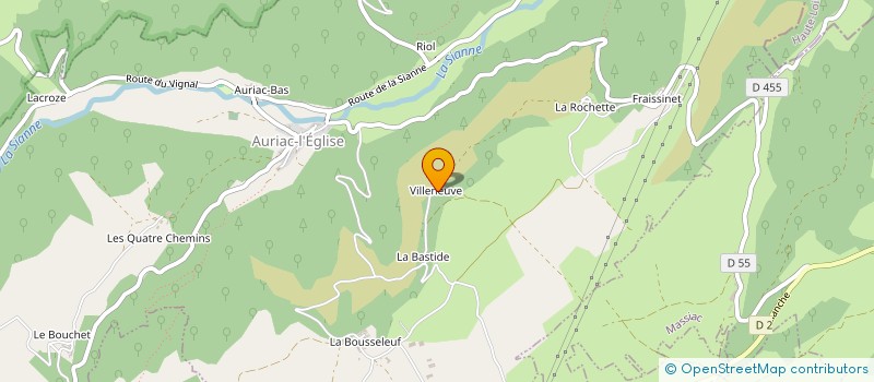 localisation de l'entreprise MONSIEUR PATRICK BOUDON à AURIAC-L'EGLISE