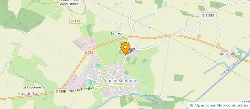 localisation de l'entreprise MONSIEUR PATRICK BOUFFET à TONNAY-BOUTONNE