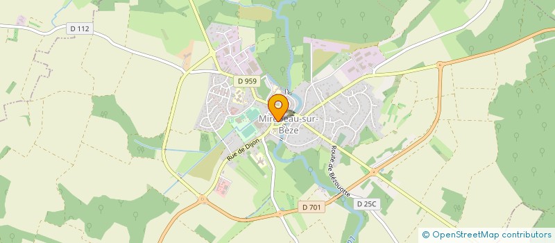 localisation de l'entreprise MONSIEUR PATRICK BOUGOUIN  MIREBEAU-SUR-BEZE