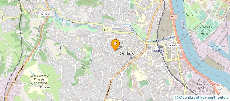 localisation de l'entreprise MONSIEUR PATRICK BOUGUET  OULLINS-PIERRE-BENITE