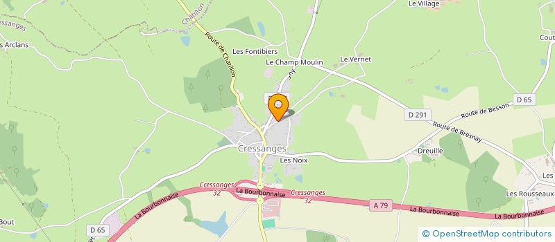 localisation de l'entreprise MONSIEUR PATRICK BOUILLOT  CRESSANGES