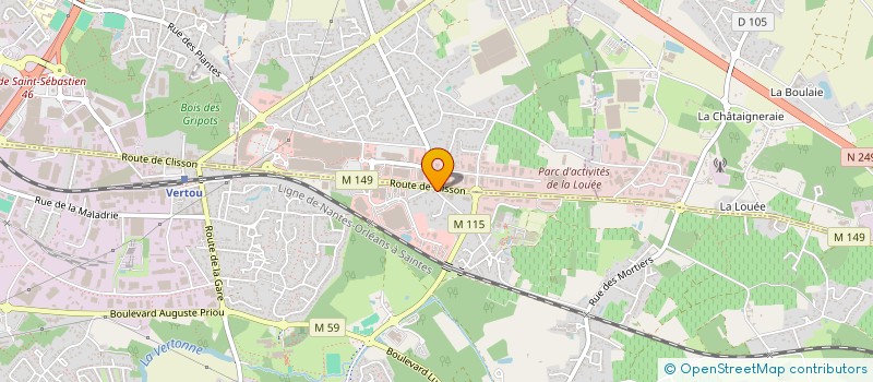 localisation de l'entreprise MONSIEUR PATRICK BOULANDE  VERTOU