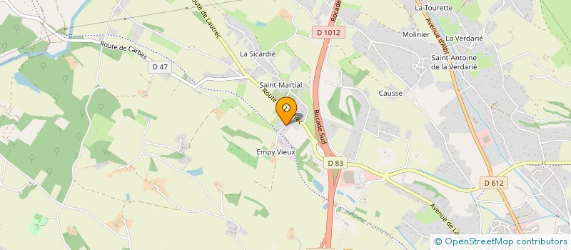 localisation de l'entreprise MONSIEUR PATRICK BOULANGER  CASTRES