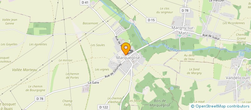 localisation de l'entreprise MONSIEUR PATRICK BOUQUET  MARQUEGLISE