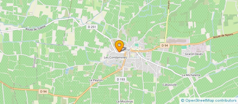 localisation de l'entreprise MONSIEUR PATRICK BOURDIN  TULETTE