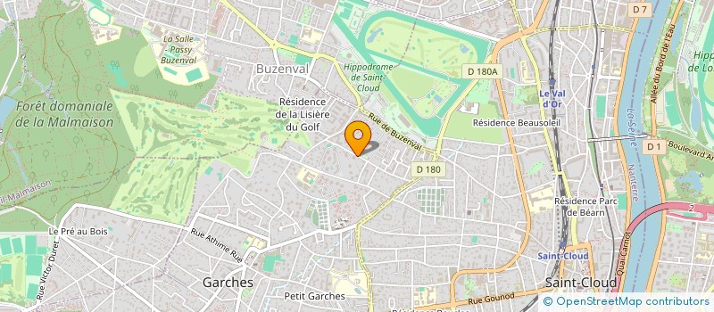 localisation de l'entreprise MONSIEUR PATRICK BOURE  GARCHES