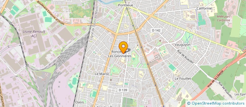 localisation de l'entreprise MONSIEUR PATRICK BOURRELLY  LE MANS