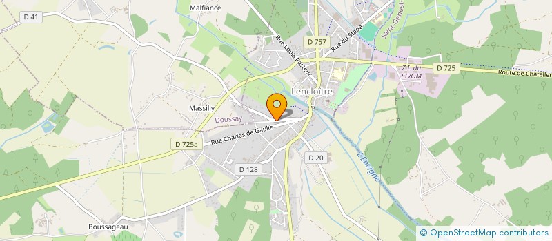 localisation de l'entreprise MONSIEUR PATRICK BOURSIER à LENCLOITRE