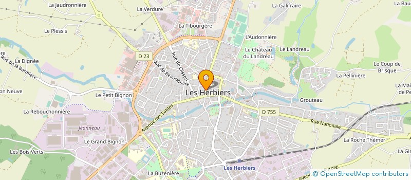 localisation de l'entreprise MONSIEUR PATRICK BOUTREUX  LES HERBIERS