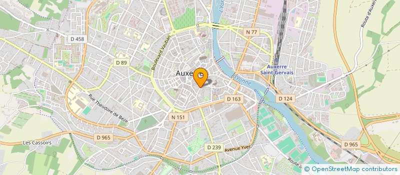 localisation de l'entreprise MONSIEUR PATRICK BOUVIER  AUXERRE