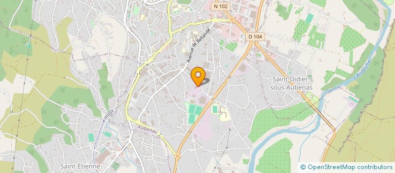 localisation de l'entreprise MONSIEUR PATRICK BOUVIER à AUBENAS