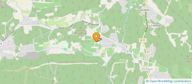 localisation de l'entreprise MONSIEUR PATRICK BOYER  UCHAUX