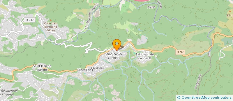 localisation de l'entreprise MONSIEUR PATRICK BRADAI  LES ADRETS-DE-L'ESTEREL