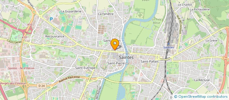 localisation de l'entreprise MONSIEUR PATRICK BREAS  SAINTES