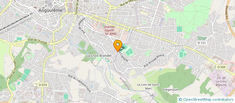 localisation de l'entreprise MONSIEUR PATRICK BREAU à ANGOULEME