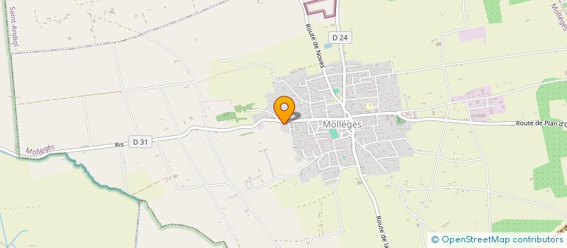 localisation de l'entreprise MONSIEUR PATRICK BRES à MOLLEGES