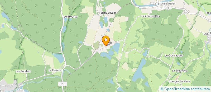 localisation de l'entreprise MONSIEUR PATRICK BRESSON  LA PROISELIERE-ET-LANGLE