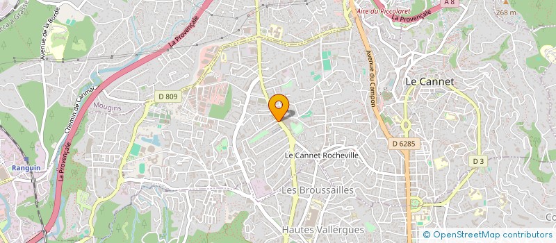 localisation de l'entreprise MONSIEUR PATRICK BRET à LE CANNET