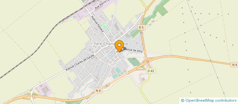 localisation de l'entreprise MONSIEUR PATRICK BRETON  FERE-CHAMPENOISE