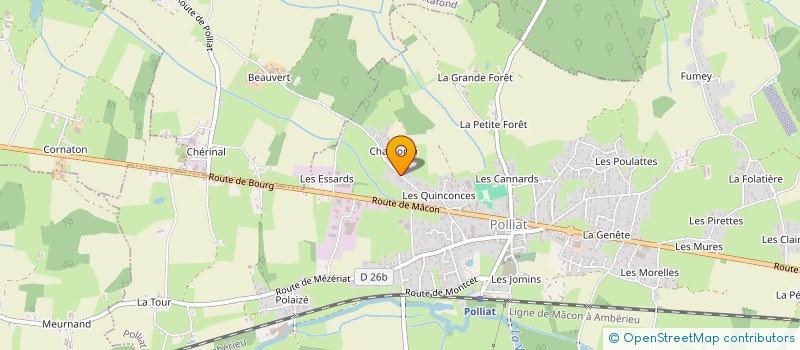 localisation de l'entreprise MONSIEUR PATRICK BRIA à POLLIAT