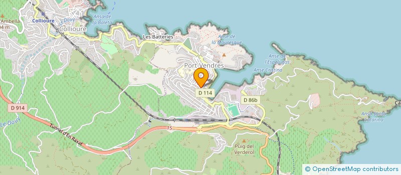 localisation de l'entreprise MONSIEUR PATRICK BRIAMONT  PORT-VENDRES