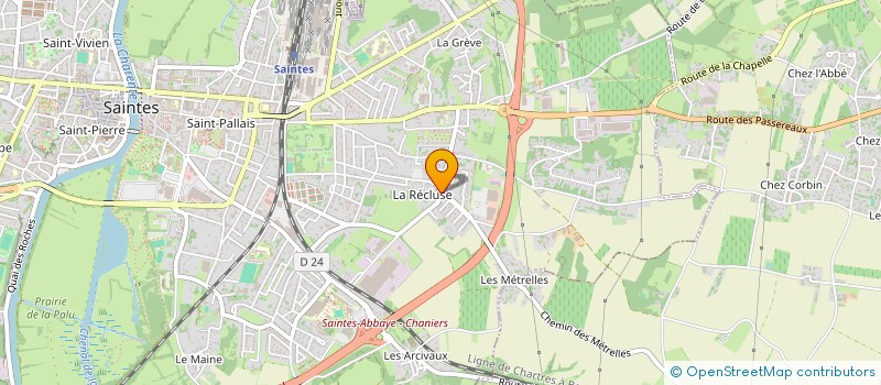 localisation de l'entreprise MONSIEUR PATRICK BRILLANCEAU  SAINTES