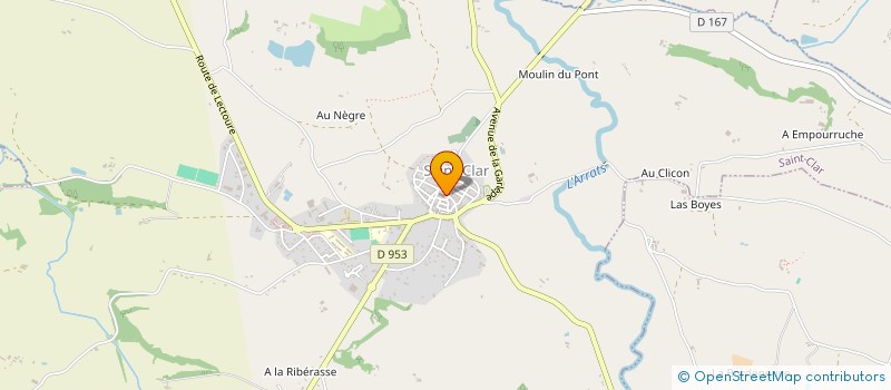 localisation de l'entreprise MONSIEUR PATRICK BRISTOT à SAINT-CLAR