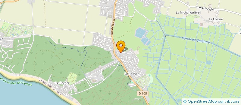 localisation de l'entreprise MONSIEUR PATRICK BROCHARD  LONGEVILLE-SUR-MER