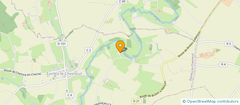 localisation de l'entreprise MONSIEUR PATRICK BROCHARD  EPINEU-LE-CHEVREUIL