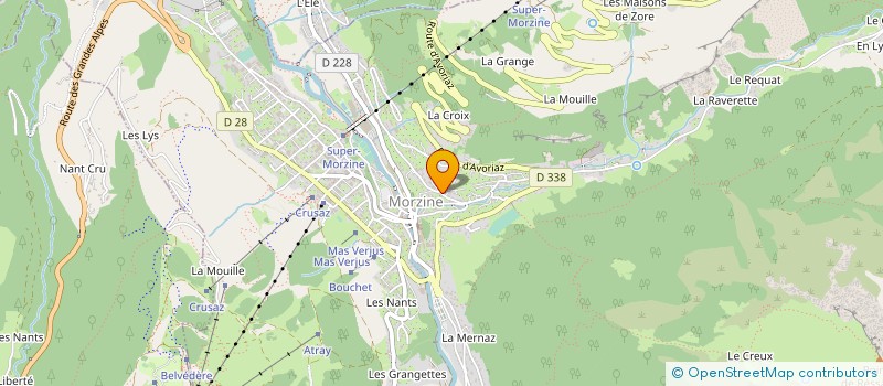 localisation de l'entreprise MONSIEUR PATRICK BRON  MORZINE