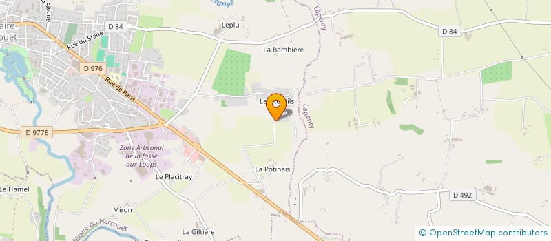 localisation de l'entreprise MONSIEUR PATRICK BRONDEL  SAINT-HILAIRE-DU-HARCOUET