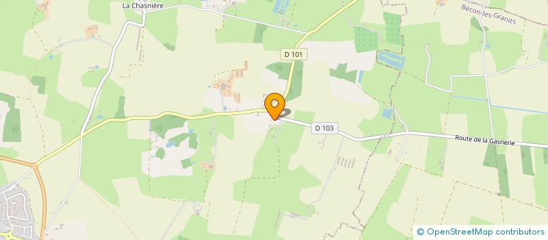 localisation de l'entreprise MONSIEUR PATRICK BROSSAIS  VAL D'ERDRE-AUXENCE