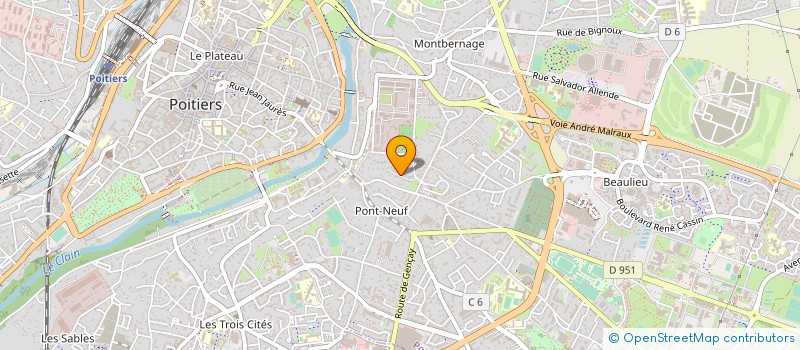 localisation de l'entreprise MONSIEUR PATRICK BROTTIER à POITIERS