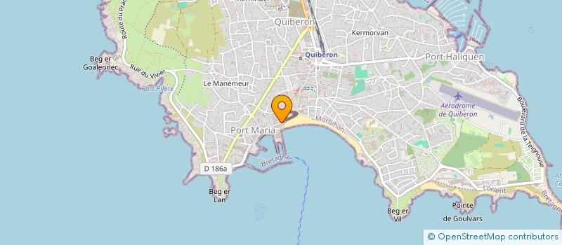 localisation de l'entreprise MONSIEUR PATRICK BRUNEAU  QUIBERON