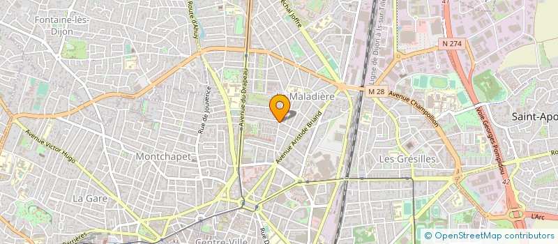 localisation de l'entreprise MONSIEUR PATRICK BRUYAS à DIJON