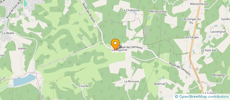 localisation de l'entreprise MONSIEUR PATRICK BRUYERE à SANILHAC