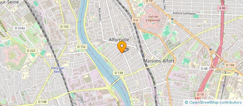 localisation de l'entreprise MONSIEUR PATRICK BUCHARD à ALFORTVILLE