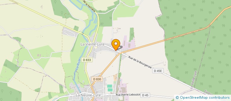 localisation de l'entreprise MONSIEUR PATRICK BUFFET  LA VIEILLE-LYRE