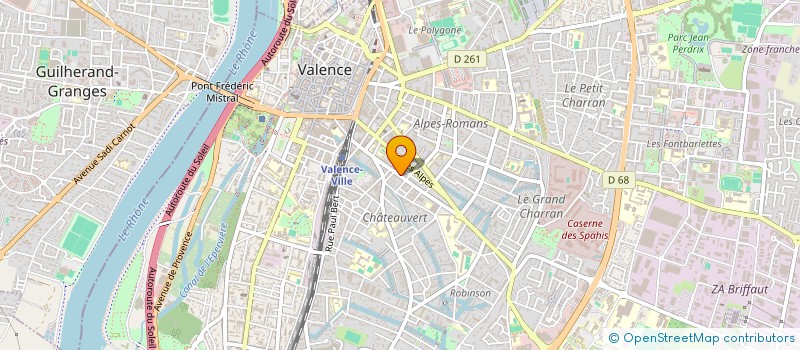 localisation de l'entreprise MONSIEUR PATRICK BUFFIERE  VALENCE