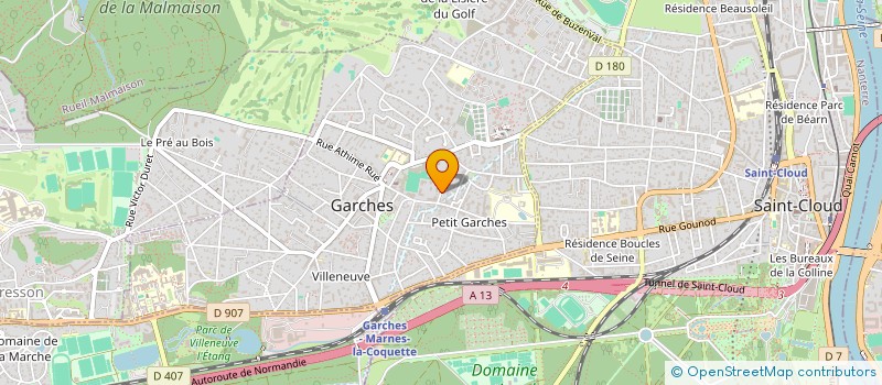 localisation de l'entreprise MONSIEUR PATRICK BUGEIA à GARCHES