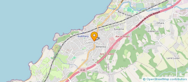 localisation de l'entreprise MONSIEUR PATRICK BUISSON  GUETHARY