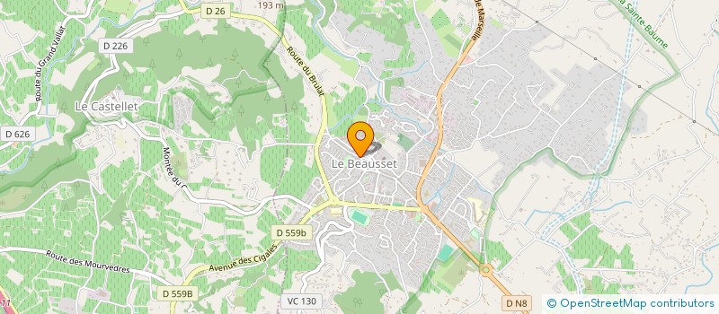 localisation de l'entreprise MONSIEUR PATRICK BUISSON à LE BEAUSSET
